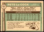 1976 O-Pee-Chee #101  Pete LaCock  Back Thumbnail