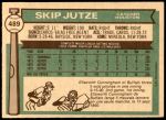 1976 O-Pee-Chee #489  Skip Jutze  Back Thumbnail