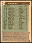 1976 O-Pee-Chee #531   -  Joe Frazier Mets Team Checklist Back Thumbnail