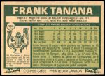 1977 O-Pee-Chee #105  Frank Tanana  Back Thumbnail