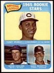 1965 Topps #581   -  Tony Perez / Kevin Collins / Dave Ricketts NL Rookies Front Thumbnail