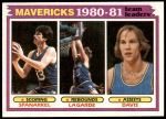 1981 Topps #48   -  Jim Spanarkel / Tom LaGarde / Brad Davis Mavericks Leaders Front Thumbnail