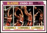 1981 Topps #61   -  Jim Paxson / Mychal Thompson / Kermit Washington / Kelvin Ransey Trail Blazers Leaders Front Thumbnail