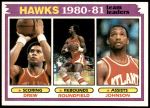 1981 Topps #44   -  John Drew / Dan Roundfield / Eddie Johnson Hawks Leaders Front Thumbnail