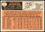 1966 Topps #569  Orlando McFarlane  Back Thumbnail