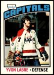 1976 O-Pee-Chee NHL #161  Yvon Labre  Front Thumbnail