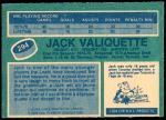 1976 O-Pee-Chee NHL #294  Jack Valiquette  Back Thumbnail
