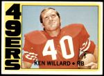 1972 Topps #234  Ken Willard  Front Thumbnail