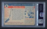 1954 Topps #8  Gordie Howe  Back Thumbnail