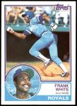 1983 Topps #525  Frank White  Front Thumbnail