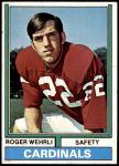 1974 Topps #421  Roger Wehrli  Front Thumbnail