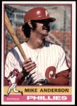 1976 Topps #527  Mike Anderson  Front Thumbnail