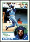 1983 Topps #190  Cecil Cooper  Front Thumbnail