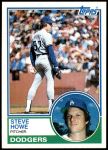 1983 Topps #170  Steve Howe  Front Thumbnail
