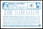 1977 Kellogg's #17  Randy Jones  Back Thumbnail