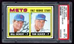 1967 Topps #581   -  Tom Seaver / Bill Denehy Mets Rookies Front Thumbnail