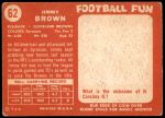1958 Topps #62  Jim Brown  Back Thumbnail