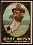 1958 Topps #62  Jim Brown  Front Thumbnail