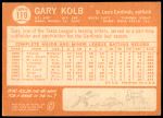 1964 Topps #119  Gary Kolb  Back Thumbnail