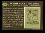 1969 Topps #136  Walter Rock  Back Thumbnail