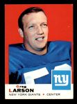 1969 Topps #106  Greg Larson  Front Thumbnail