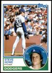 1983 Topps #170  Steve Howe  Front Thumbnail