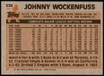 1983 Topps #536  John Wockenfuss  Back Thumbnail