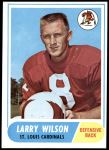 1968 Topps #164  Larry Wilson  Front Thumbnail