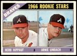 1966 Topps #518   -  Herb Hippauf / Arnie Umbach Braves Rookies Front Thumbnail
