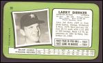 1971 Topps Super #30  Larry Dierker  Back Thumbnail