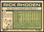 1977 O-Pee-Chee #57  Rick Rhoden  Back Thumbnail