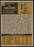 1971 Topps #262  Jack Concannon  Back Thumbnail