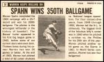 1964 Topps Giants #31  Warren Spahn  Back Thumbnail