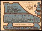 1979 O-Pee-Chee #179  Ed Johnstone  Back Thumbnail