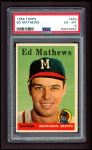 1958 Topps #440  Eddie Mathews  Front Thumbnail