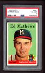 1958 Topps #440  Eddie Mathews  Front Thumbnail