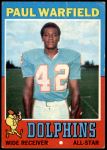 1971 Topps #261  Paul Warfield  Front Thumbnail