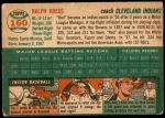 1954 Topps #160  Red Kress  Back Thumbnail