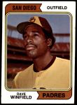 1974 Topps #456  Dave Winfield  Front Thumbnail