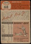 1953 Topps #68  Del Rice  Back Thumbnail