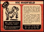 1968 O-Pee-Chee #171  Vic Hadfield  Back Thumbnail