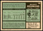 1971 O-Pee-Chee #102  Mickey Redmond  Back Thumbnail