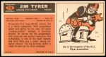 1965 Topps #110  Jim Tyrer  Back Thumbnail