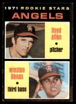 1971 Topps #152   -  Lloyd Allen / Winston Llenas Angels Rookies Front Thumbnail