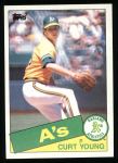 1985 Topps #293  Curt Young  Front Thumbnail