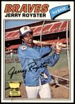 1977 Topps #549  Jerry Royster  Front Thumbnail