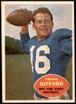 1960 Topps #74  Frank Gifford  Front Thumbnail