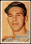 1957 Topps #328  Brooks Robinson  Front Thumbnail