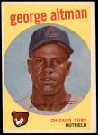 1959 Topps #512  George Altman  Front Thumbnail
