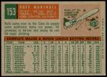1959 Topps #153  Jim Marshall  Back Thumbnail